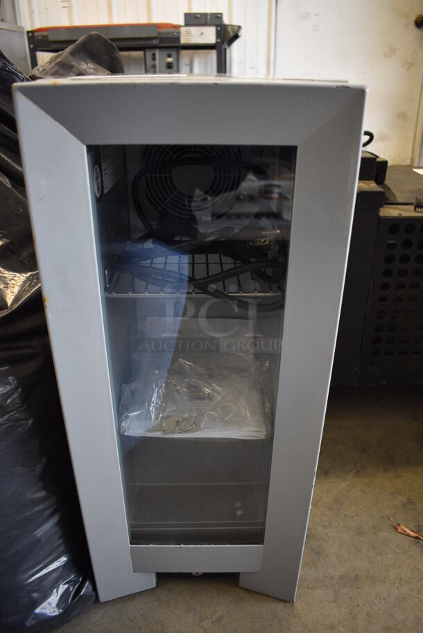 NICE! Vestfrost Model VC206226012 Metal Commercial Single Door Mini Cooler Merchandiser. 115 Volts, 1 Phase. 10x14x24. Tested and Working! - Image 1 of 4