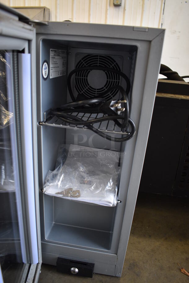 NICE! Vestfrost Model VC206226012 Metal Commercial Single Door Mini Cooler Merchandiser. 115 Volts, 1 Phase. 10x14x24. Tested and Working! - Image 2 of 4