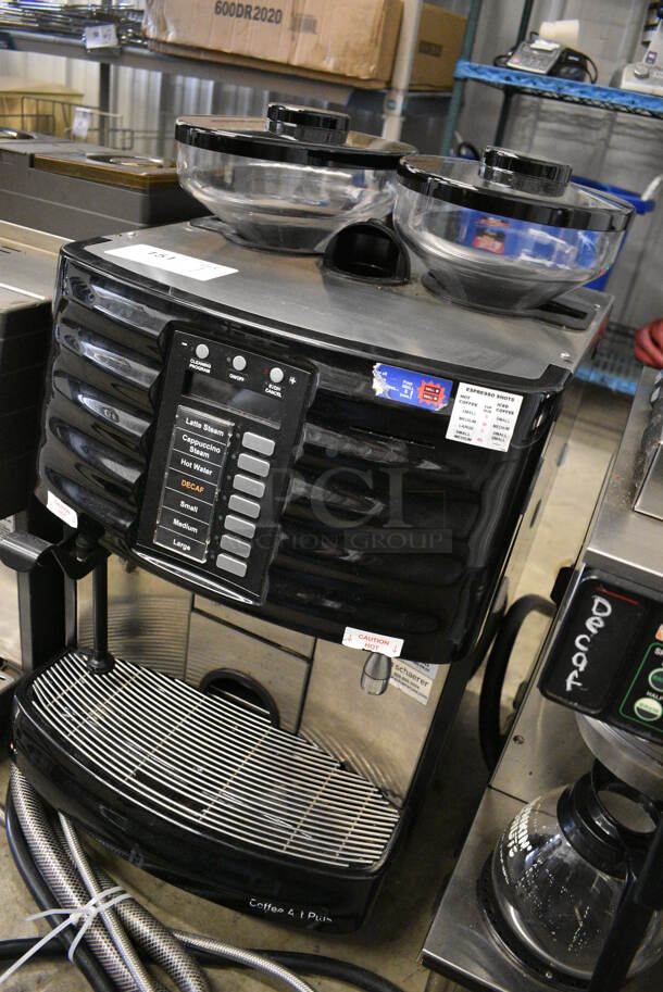 FANTASTIC! Schaerer Model SCA1 Coffee Art Plus Automatic Coffee Espresso Machine w/ 2 Hopper Bean Grinders and Steam Wand. 240 Volts, 1 Phase. 17x18x26 - Image 5 of 7