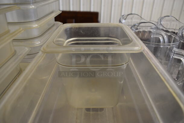 3 Clear Poly Drop In Bins. 1/3x6, 1/6x6. 3 Times Your Bid! - Image 2 of 2