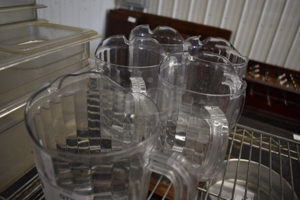 5 Clear Poly Pitchers. 7x5x8. 5 Times Your Bid! - Image 3 of 3