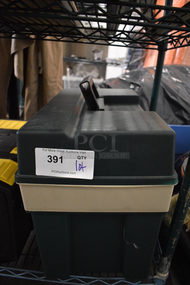 Green and Tan Poly Case w/ Caulk Gun. 21x12x16 - Image 1 of 4