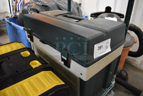 Green and Tan Poly Case w/ Caulk Gun. 21x12x16 - Image 4 of 4