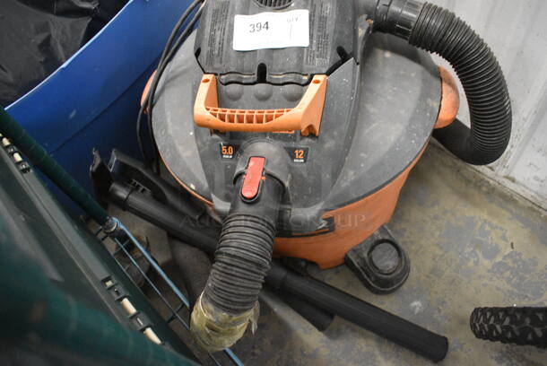 Rigid Black and Orange Shop Vac Wet Dry Vacuum Cleaner. 22x22x24 - Image 3 of 3