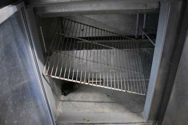 NICE! Continental Model SW48-18M Stainless Steel Commercial Sandwich Salad Prep Table Bain Marie on Commercial Casters. 115 Volts, 1 Phase. 48x34x42. Tested and Powers On But Does Not Get Cold - Image 7 of 7