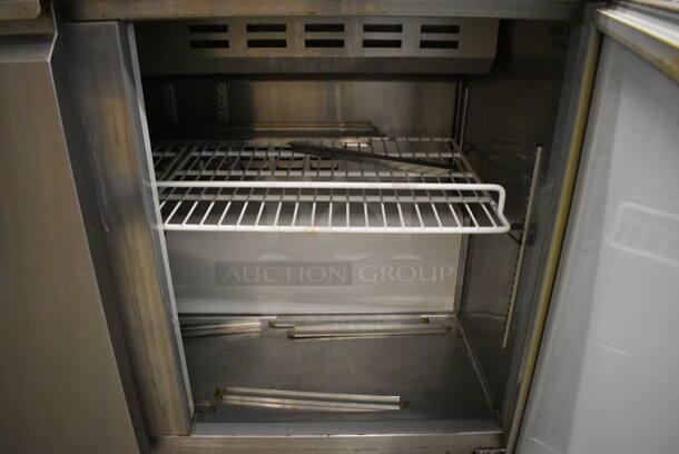 NICE! Adcraft Model SL-2D Stainless Steel Commercial Sandwich Salad Prep Table Bain Marie on Commercial Casters. 115 Volts, 1 Phase. 47x31x43. Tested and Working! - Image 6 of 8