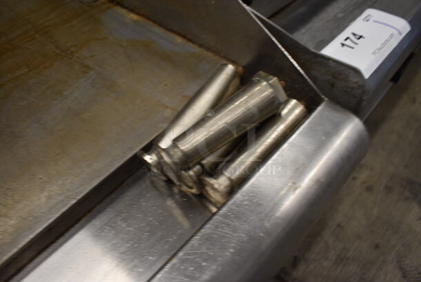 NICE! APW Wyott Stainless Steel Commercial Countertop Gas Powered Flat Top Griddle. Comes w/ Legs. 36x26x12 - Image 4 of 6