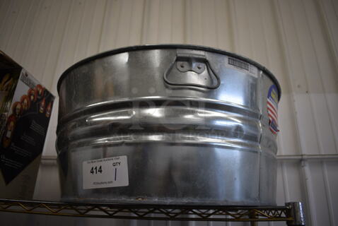 Metal Bucket. 24x24x11