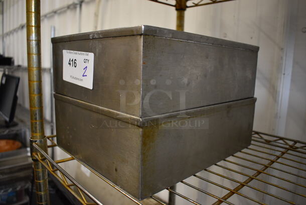 2 Metal Bins. 10x12x4. 2 Times Your Bid! - Image 2 of 2