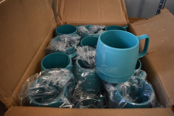48 BRAND NEW INBOX! Carlisle Dinex Blue Poly Mugs. 4x3x3.5. 48 Times Your Bid! - Image 2 of 5