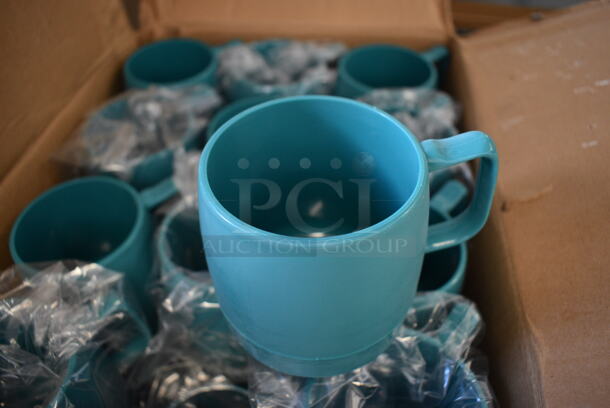 48 BRAND NEW INBOX! Carlisle Dinex Blue Poly Mugs. 4x3x3.5. 48 Times Your Bid! - Image 3 of 5