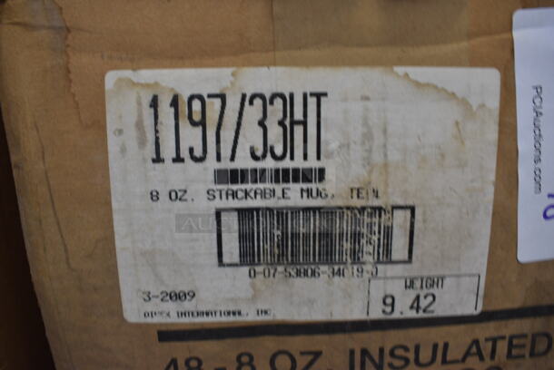48 BRAND NEW INBOX! Carlisle Dinex Blue Poly Mugs. 4x3x3.5. 48 Times Your Bid! - Image 5 of 5