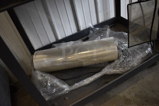 Metal Commercial Floor Style Shrink Wrapping Machine on Commercial Casters. 26x40x34 - Image 6 of 7