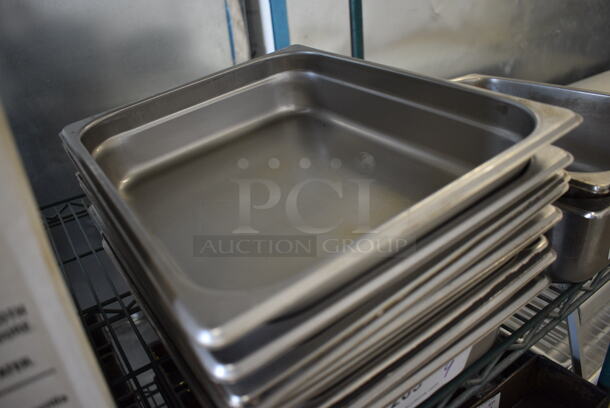 9 Stainless Steel 1/2 Size Drop In Bins. 1/2x2. 9 Times Your Bid! - Image 2 of 2
