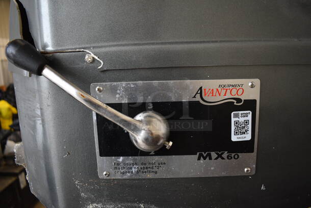 FANTASTIC! Avantco Model MX60 Metal Commercial Floor Style 60 Quart Planetary Mixer w/ Mixing Bowl Guard. 27x34x63 - Image 2 of 6