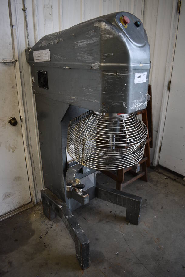 FANTASTIC! Avantco Model MX60 Metal Commercial Floor Style 60 Quart Planetary Mixer w/ Mixing Bowl Guard. 27x34x63 - Image 4 of 6
