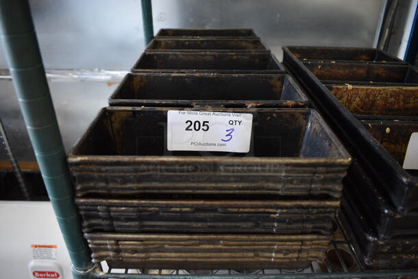 3 Metal 5 Compartment Baking Pans. 27x10.5x2.5. 3 Times Your Bid!