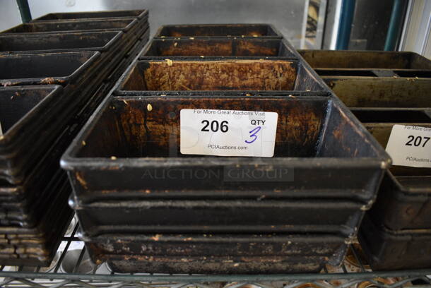 3 Metal 4 Compartment Baking Pans. 22x10x2.5. 3 Times Your Bid! - Image 1 of 3
