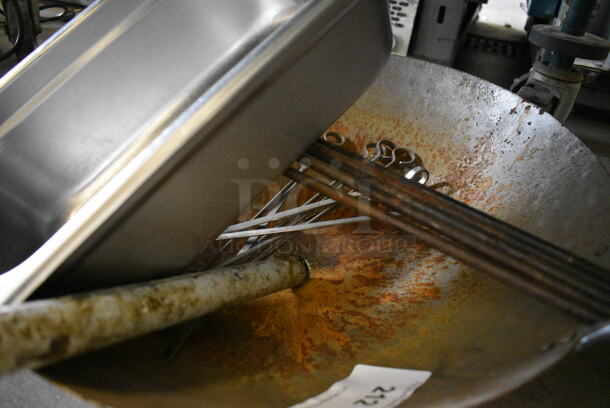 ALL ONE MONEY! Lot of Various Metal Items in Metal Wok! - Image 2 of 2