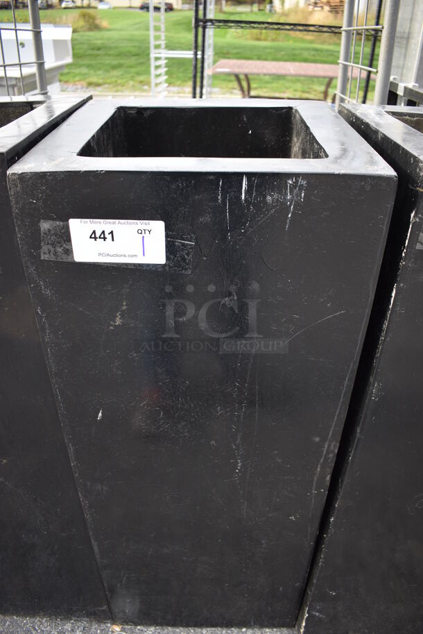 Black Planter. 16x16x40 - Image 1 of 3