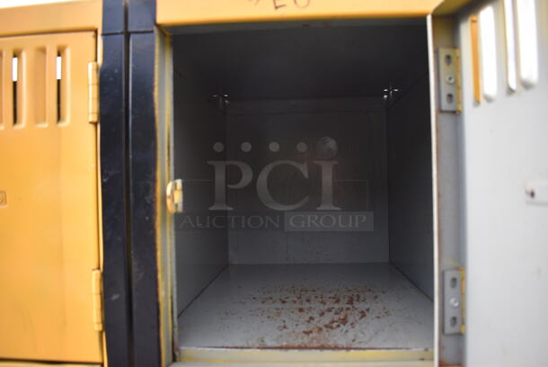 Yellow Metal 10 Cubby Locker. 24x19x66 - Image 4 of 4