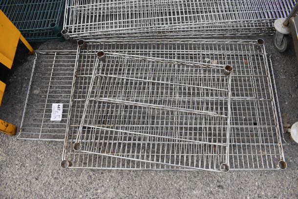ALL ONE MONEY! Lot of 3 Various Chrome Finish Racks! Includes 24x18x1.5 - Image 1 of 2