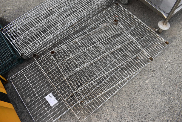 ALL ONE MONEY! Lot of 3 Various Chrome Finish Racks! Includes 24x18x1.5 - Image 2 of 2