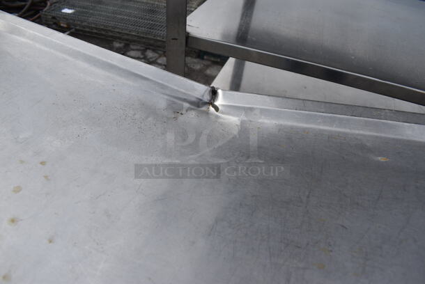 Stainless Steel Commercial 2 Tier Cart on Commercial Casters. 34x21x37 - Image 3 of 3