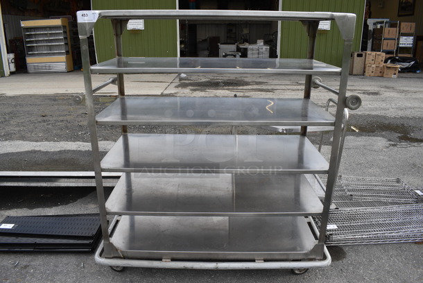 Stainless Steel Commercial 6 Tier Rack on Commercial Casters. 28x57x61.5