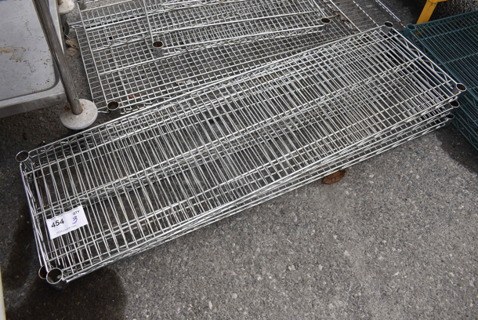 ALL ONE MONEY! Lot of 3 Chrome Finish Shelves! 48x14x1.5