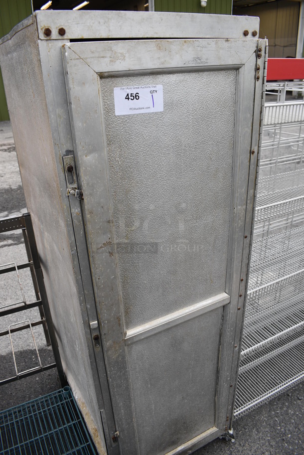 Metal Enclosed Pan Rack on Commercial Casters. 19x31x60 - Image 1 of 4