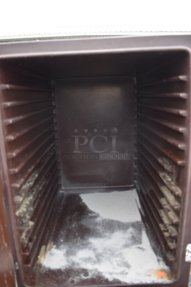 Cambro Brown Poly Food Case on Commercial Casters. 22x29x63 - Image 3 of 6
