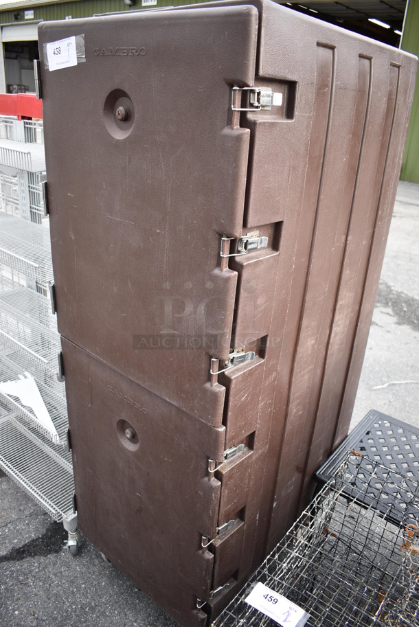 Cambro Brown Poly Food Case on Commercial Casters. 22x29x63 - Image 5 of 6
