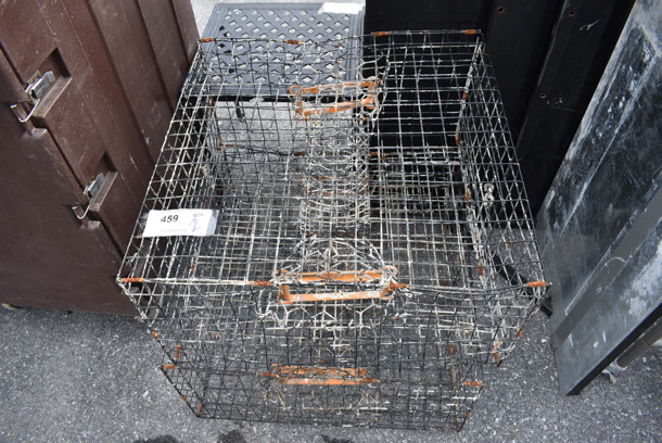 2 Metal Wire Baskets. 24x24x12. 2 FGE30X-2