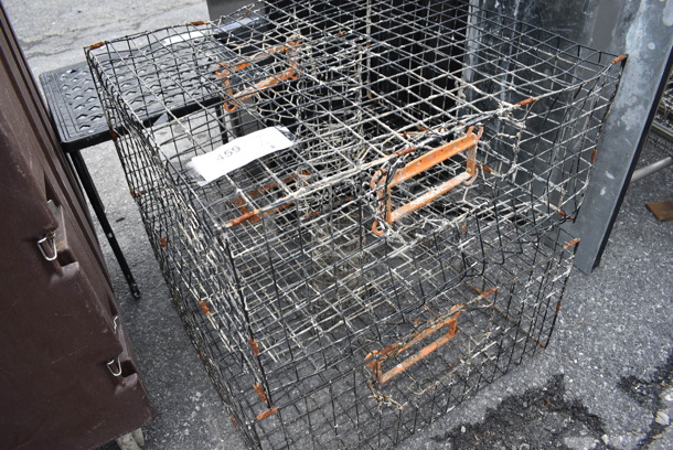 2 Metal Wire Baskets. 24x24x12. 2 FGE30X-2 - Image 2 of 2