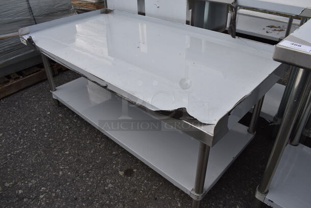 BRAND NEW SCRATCH AND DENT! Regency Stainless Steel Commercial Equipment Stand w/ Undershelf. 60x30x25.5 - Image 4 of 4