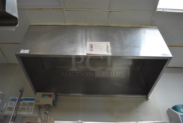 WOW! 6' Kalthoff Stainless Steel Commercial Steam Hood. BUYER MUST REMOVE. 72x36x24