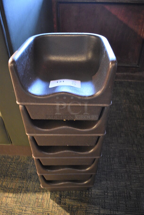 5 Brown Poly Booster Seats. 11.5x10.5x8. 5 Times Your Bid! - Image 1 of 2