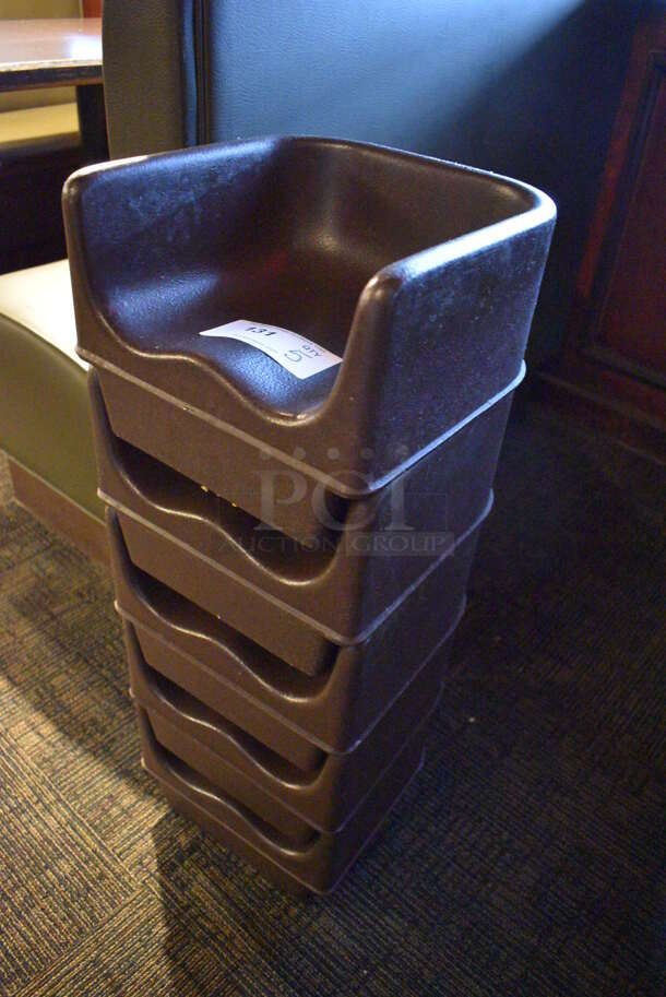 5 Brown Poly Booster Seats. 11.5x10.5x8. 5 Times Your Bid! - Image 2 of 2