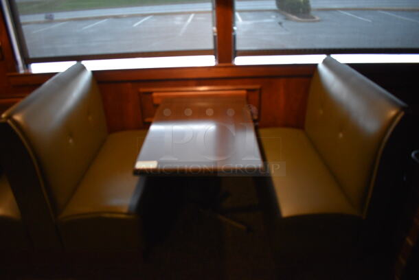 ALL ONE MONEY! Lot of 2 Single Sided Booths, 3 Double Sided Booths and 4 Tables! BUYER MUST REMOVE. PCI Will Not Remove and/or Transport This Item. 44x25x42, 44x48x42, 44x27x30 - Image 2 of 6