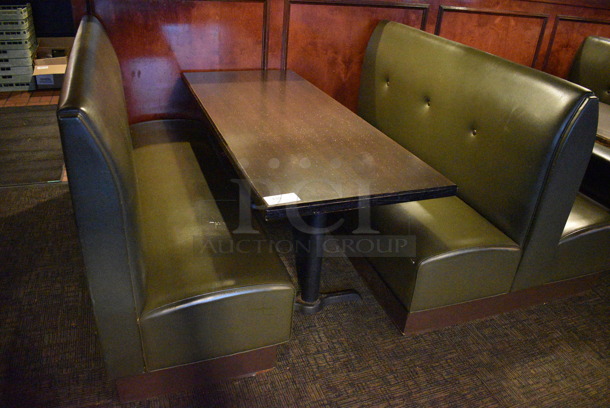 ALL ONE MONEY! Lot of 2 Single Sided Booths, 2 Double Sided Booths and 3 Tables! BUYER MUST REMOVE. PCI Will Not Remove and/or Transport This Item. 66x25x42, 66x48x42, 66x27x30 - Image 2 of 6