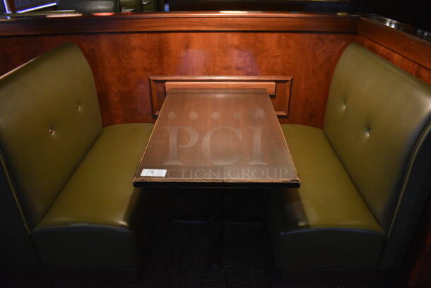 ALL ONE MONEY! Lot of 2 Single Sided Booths, 1 Double Sided Booth and 2 Tables! BUYER MUST REMOVE. PCI Will Not Remove and/or Transport This Item. 44x25x42, 44x48x42, 44x27x30 - Image 2 of 6
