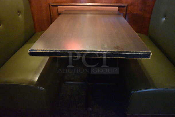 ALL ONE MONEY! Lot of 2 Single Sided Booths, 1 Double Sided Booth and 2 Tables! BUYER MUST REMOVE. PCI Will Not Remove and/or Transport This Item. 44x25x42, 44x48x42, 44x27x30 - Image 4 of 6