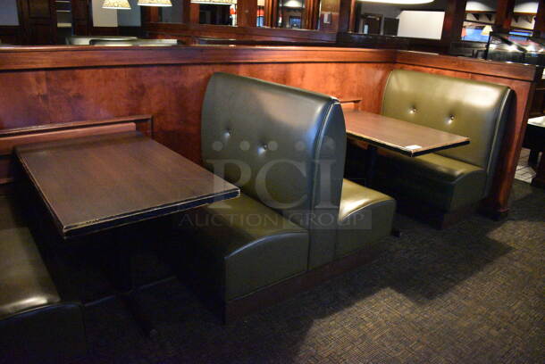 ALL ONE MONEY! Lot of 2 Single Sided Booths, 1 Double Sided Booth and 2 Tables! BUYER MUST REMOVE. PCI Will Not Remove and/or Transport This Item. 44x25x42, 44x48x42, 44x27x30 - Image 6 of 6