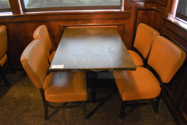 ALL ONE MONEY! Lot of Table w/ 4 Dining Chairs! 44x30x30, 20x19x33 - Image 1 of 4
