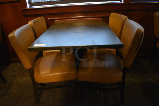 ALL ONE MONEY! Lot of Table w/ 4 Dining Chairs! 44x30x30, 20x19x33 - Image 4 of 4
