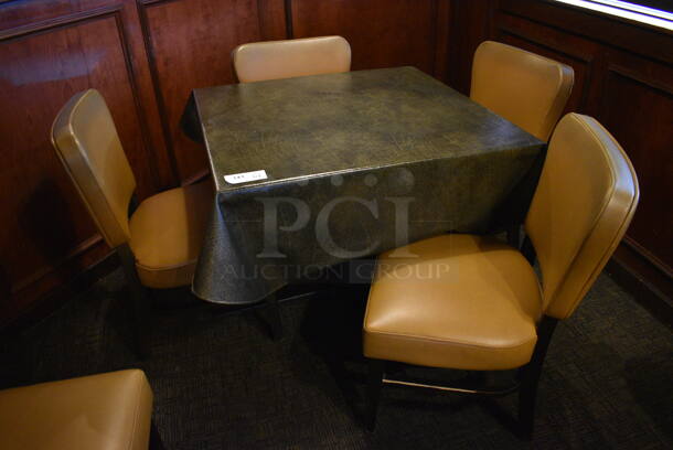 ALL ONE MONEY! Lot of Table w/ 4 Dining Chairs! 36x36x30, 20x19x33