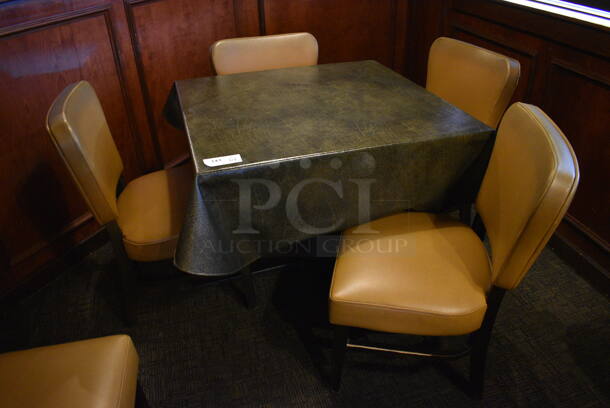 ALL ONE MONEY! Lot of Table w/ 4 Dining Chairs! 36x36x30, 20x19x33 - Image 1 of 4