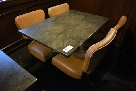 ALL ONE MONEY! Lot of Table w/ 4 Dining Chairs! 44x30x30, 20x19x33