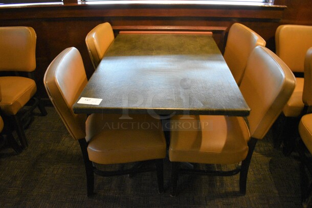 ALL ONE MONEY! Lot of Table w/ 4 Dining Chairs! 44x30x30, 20x19x33 - Image 1 of 3